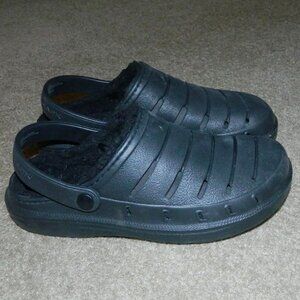 Rugged Shark Men's Black Clogs Lined Size 8